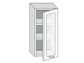 19.40.3 Шкаф настенный (h=913) на 400мм с 1-ой стекл. дверцей в Симе - sim.магазин96.com | фото