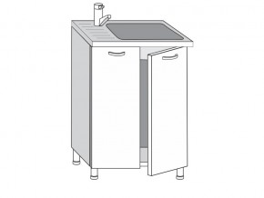2.60.2м Шкаф-стол на 600мм под врезную мойку с 2-мя дверцами в Симе - sim.магазин96.com | фото