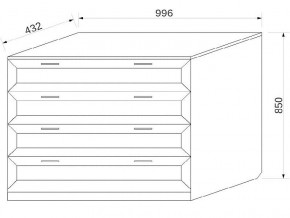 Комод с 4-мя ящиками в Симе - sim.магазин96.com | фото