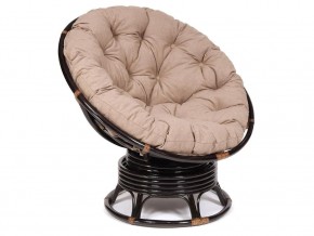 Кресло-качалка Papasan w 23/01 B с подушкой Antique brown, экошерсть Коричневый в Симе - sim.магазин96.com | фото