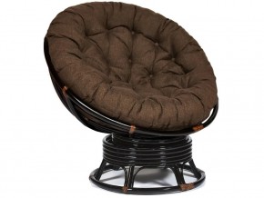 Кресло-качалка Papasan w 23/01 B с подушкой Antique brown, ткань Коричневый в Симе - sim.магазин96.com | фото