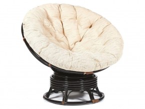 Кресло-качалка Papasan w 23/01 B с подушкой Antique brown, ткань Старт в Симе - sim.магазин96.com | фото