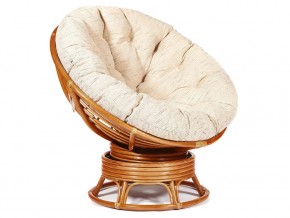 Кресло-качалка Papasan w 23/01 B с подушкой Cognac, ткань Старт в Симе - sim.магазин96.com | фото