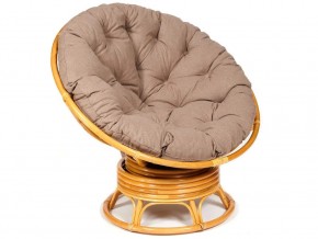 Кресло-качалка Papasan w 23/01 B с подушкой Honey, экошерсть Коричневый в Симе - sim.магазин96.com | фото