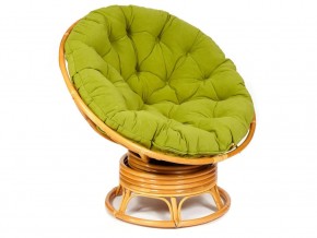 Кресло-качалка Papasan w 23/01 B с подушкой Honey, флок Олива в Симе - sim.магазин96.com | фото