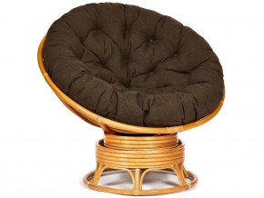 Кресло-качалка Papasan w 23/01 B с подушкой Honey, ткань Коричневый в Симе - sim.магазин96.com | фото