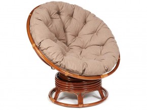 Кресло-качалка Papasan w 23/01 B с подушкой Pecan, экошерсть Коричневый в Симе - sim.магазин96.com | фото