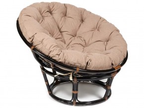 Кресло Papasan 23/01 W с подушкой Antique brown, экошерсть Коричневый в Симе - sim.магазин96.com | фото