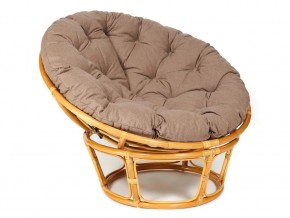 Кресло Papasan 23/01 W с подушкой Honey, экошерсть Коричневый в Симе - sim.магазин96.com | фото