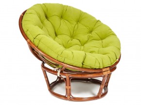 Кресло Papasan 23/01 W с подушкой Pecan, флок Олива в Симе - sim.магазин96.com | фото