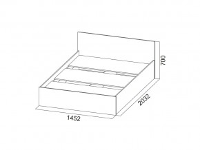 Кровать двойная (Без матраца 1,4*2,0) в Симе - sim.магазин96.com | фото