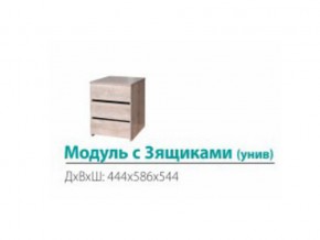 Модуль с 3-мя ящиками (универсальный) в Симе - sim.магазин96.com | фото