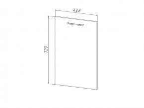 П 45 Комплект для посудомоечной машины 450 мм (цоколь + фасад) ЛДСП в Симе - sim.магазин96.com | фото