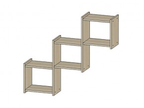 Полка Квадро ясень шимо светлый в Симе - sim.магазин96.com | фото
