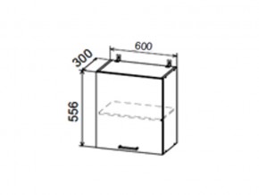 Шкаф верхний ДП600 с 1ой дверкой в Симе - sim.магазин96.com | фото